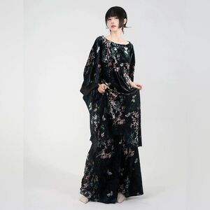 Floral Black Maxi Dress